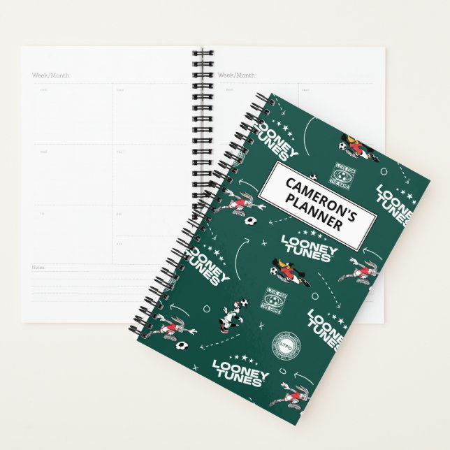 LOONEY TUNES™ Soccer Playbook Pattern (Devant avec enveloppe)
