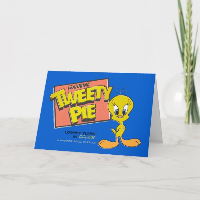 LOONEY TUNES™ TWEETY™ Carte de hall rétro (Devant)