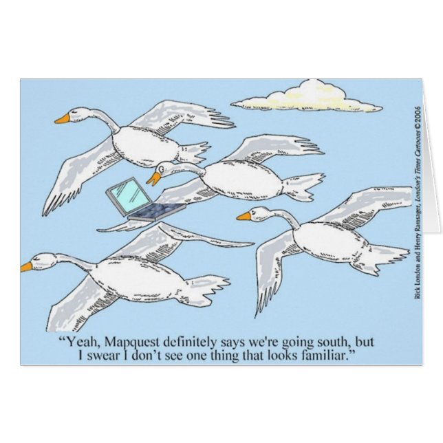 Loose Goose Utilisant Mapquest Cadeaux et T-Shirts (Devant horizontal)