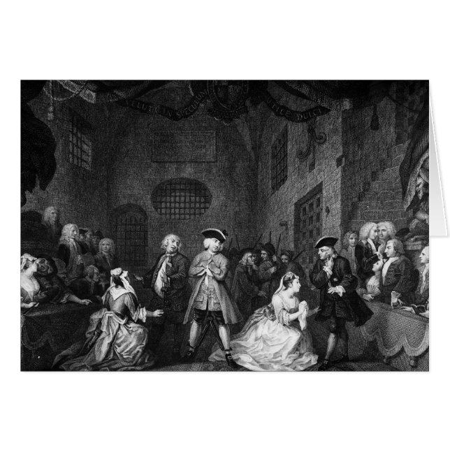 L'opéra du mendiant, scène III, Loi XI, c.1728 (Devant horizontal)