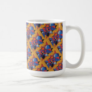 "L'or et les bijoux Carrelés" Abstrait Design Mug