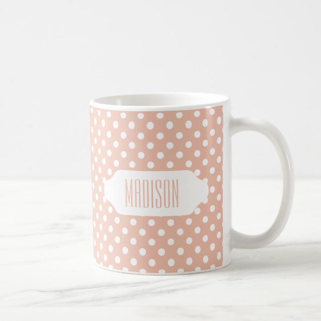 L'or rose/rougissent tasse rose et blanche de (Droite)