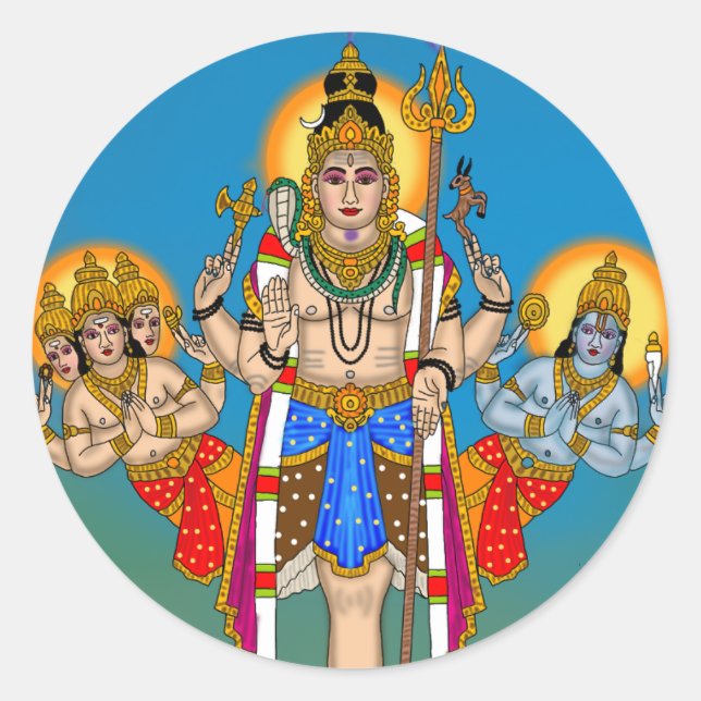 Lord Ekpada Shiva Stickers (Devant)