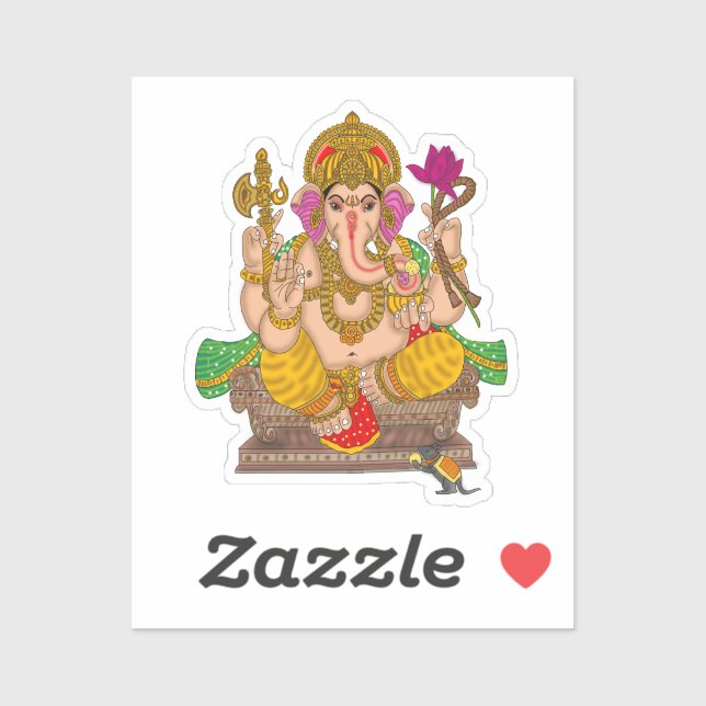 Lord Ganesha Sticker (Feuille)