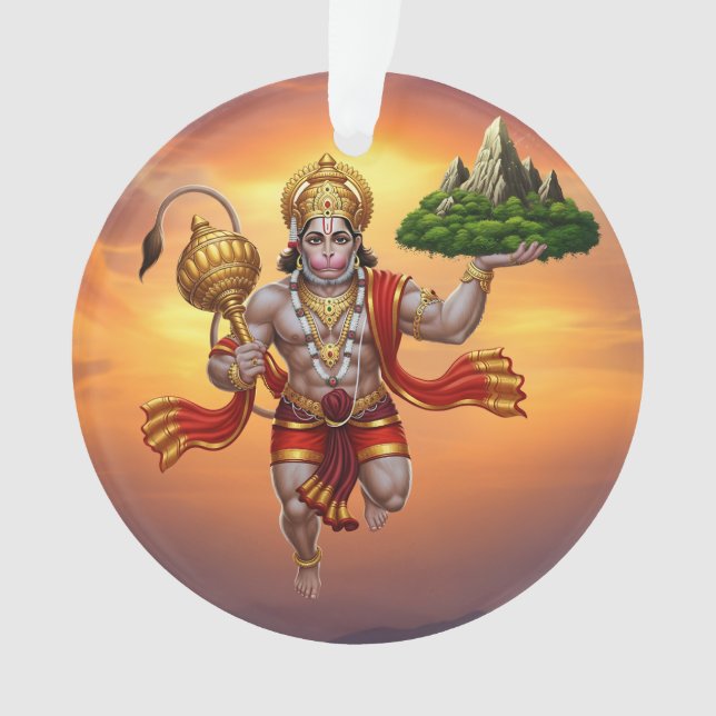 Lord Hanuman Flying Lifting Mountain (devant)