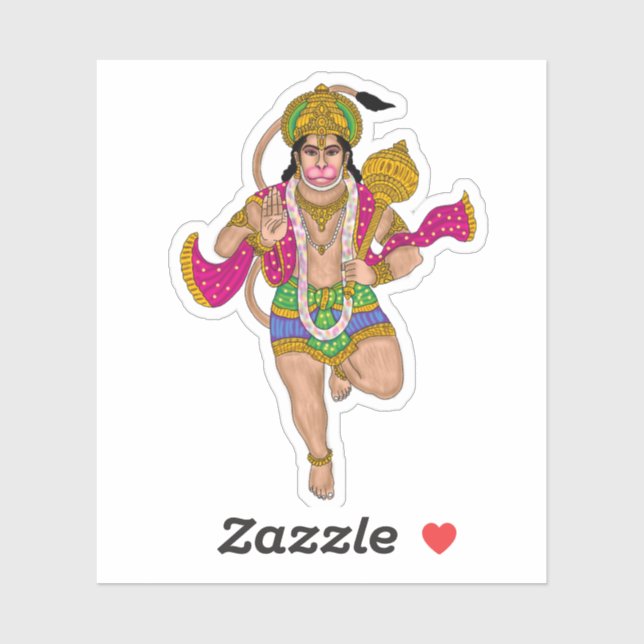 Lord Hanuman Sticker Pack (Feuille)