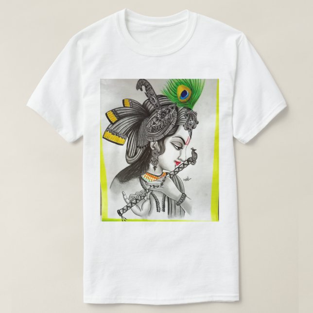 Lord Krishna concevoir un t-shirt pour hommes (Design devant)