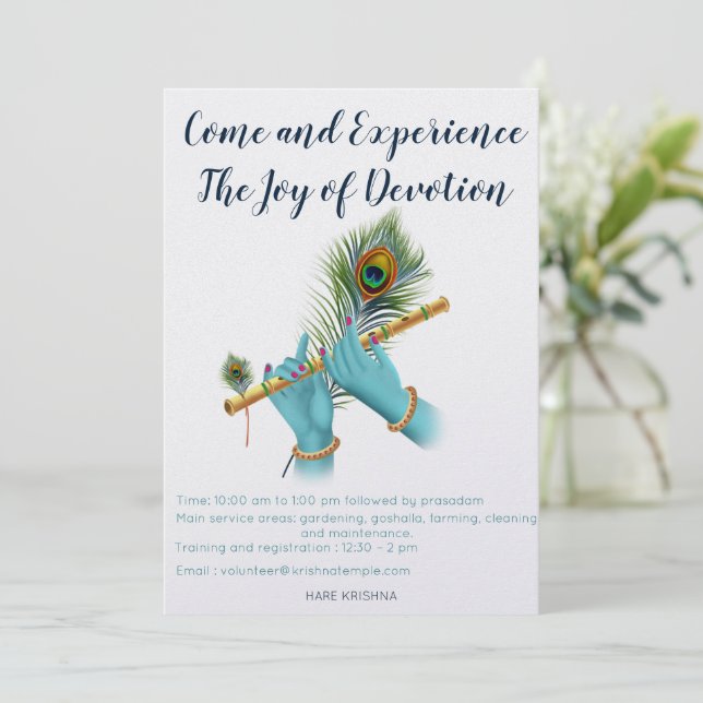 Lord Krishna Invitation volontaire (Debout devant)