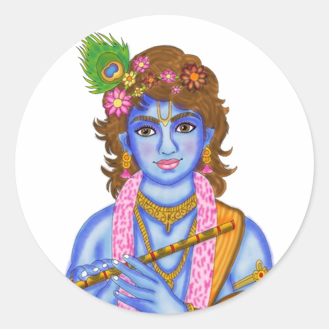 Lord Krishna Sticker (Devant)