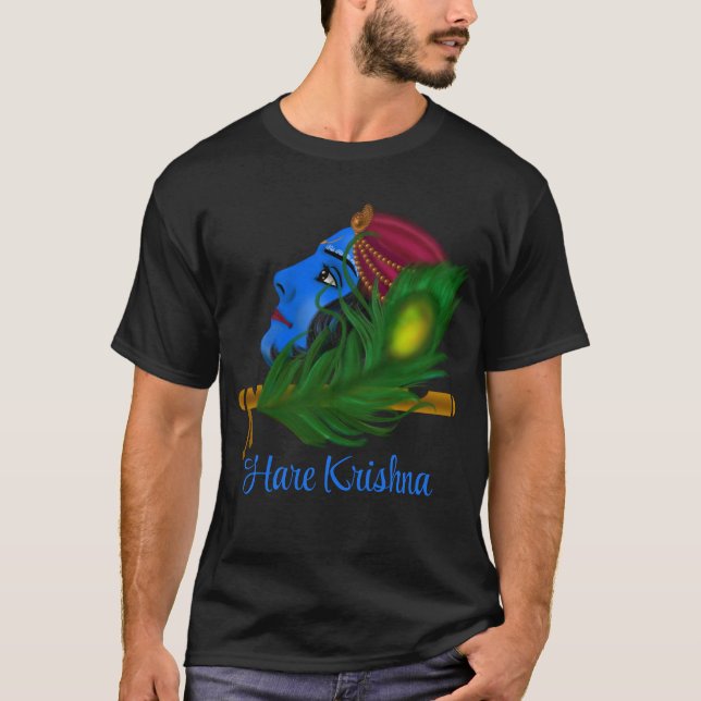 Lord Krishna - T-shirt d'art Krishna (Devant)