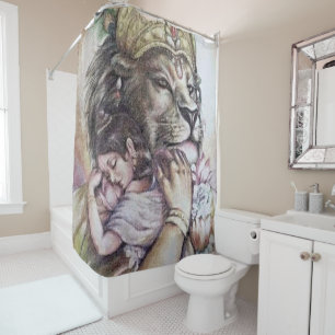 Lord Narasimha - Rideau de douche