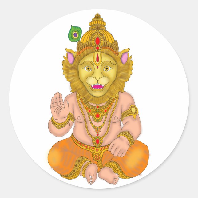 Lord Narsimha Stickers (Devant)