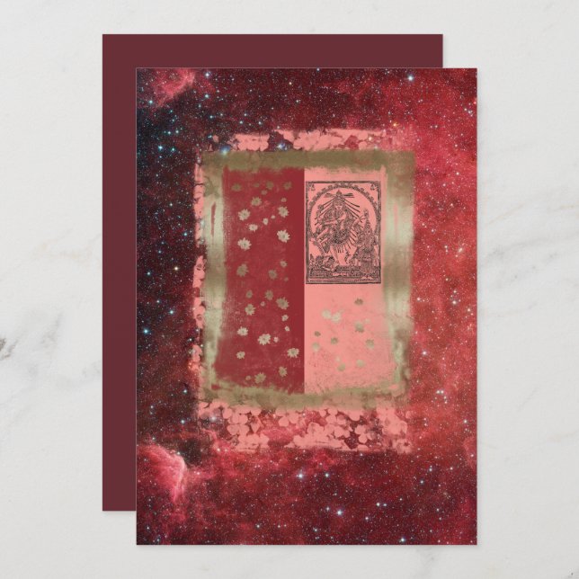 Lord Shiva - Carte d'invitation (Devant / Derrière)