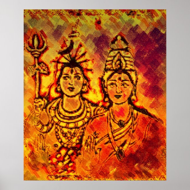 Lord Shiva Parvati Poster (Devant)