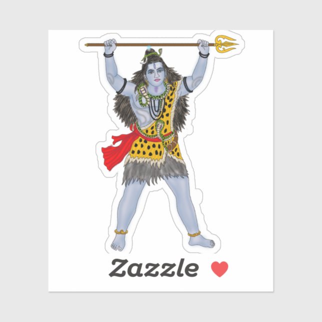 Lord Shiva Sticker (Feuille)