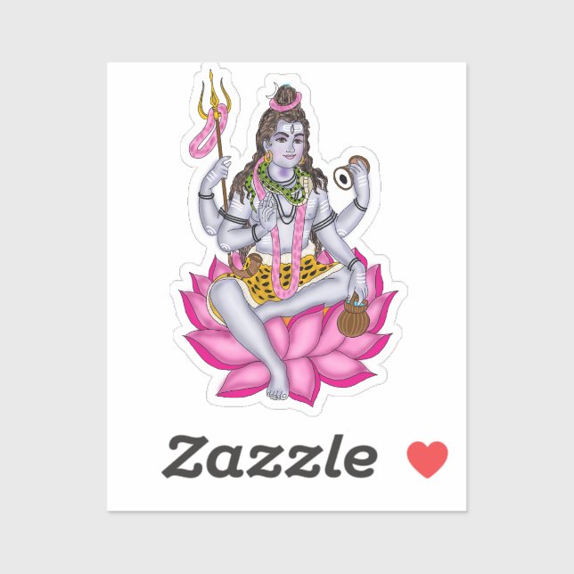 Lord Shiva Stickers (Feuille)