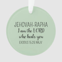Lord Who Heals Light Green Simple Christian