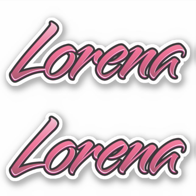 Lorena faded rose Autocollants (Devant)