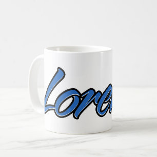 Lorenzo prénom nom tasse bleue tasse à café