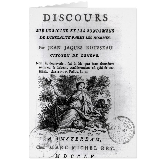 'l'Origine et les Fondements de Discours (Devant)