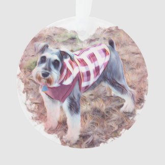 L'ornement de Hallie, mini Schauzer