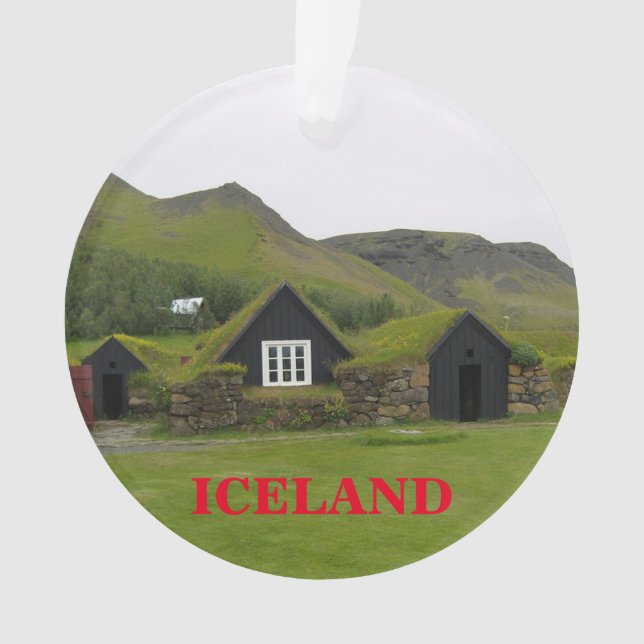 L'ornement de Noël panoramique en Islande (devant)