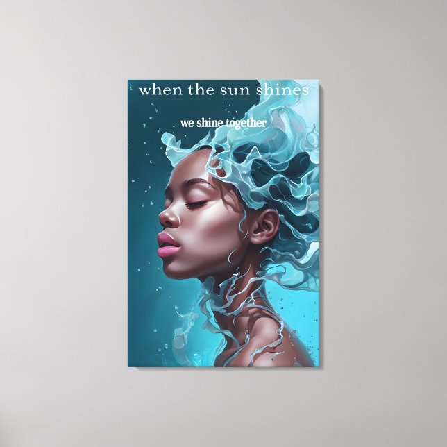 Lorsque le soleil brille Impression de toile (Recto)