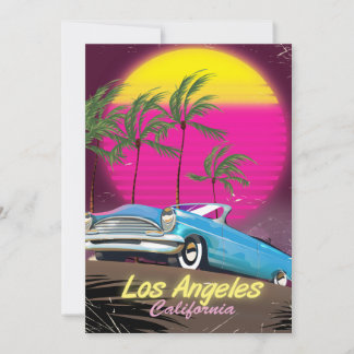Los Angeles 1980 Retro Travel print