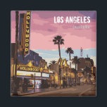 Los Angeles At Night purple club magnet<br><div class="desc">Los Angeles At Night purple club magnet</div>