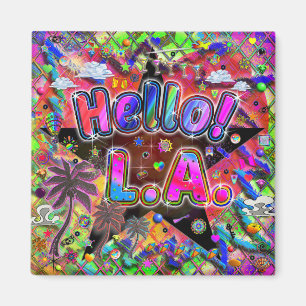 Los Angeles Bonjour ! Aimant !