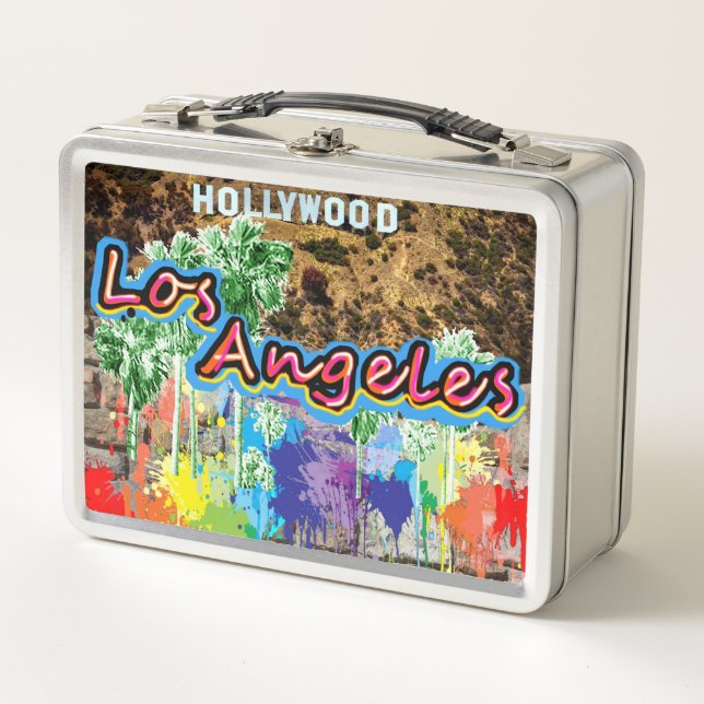 Los Angeles California Street Art Metal Lunch Box (Devant)