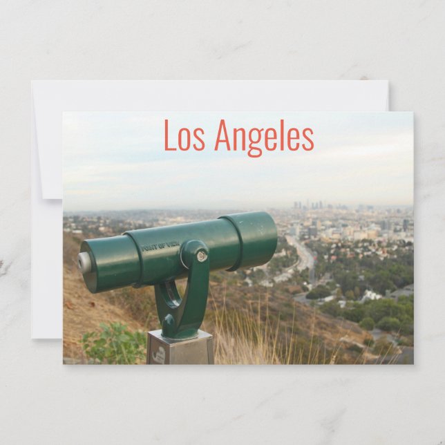 Los Angeles de Mulholland Drive carte (Devant)