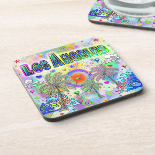 Los Angeles Deep Dream Dessous de verre