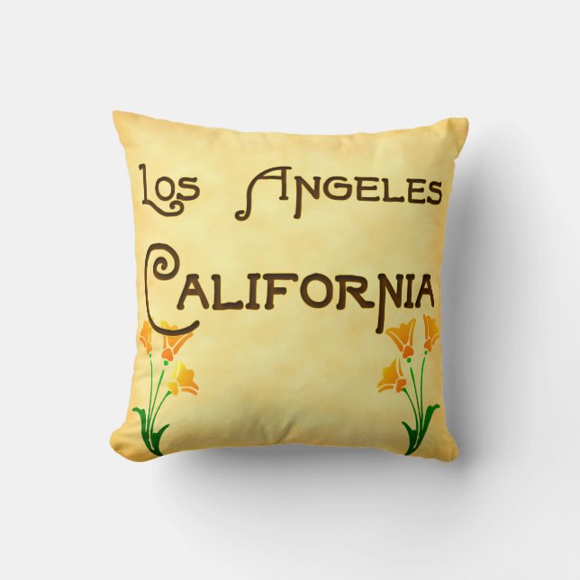 Los Angeles, la Californie avec le coussin de (Recto)