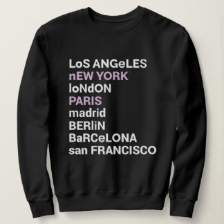 Los Angeles New York Londres Paris Sweatshirt