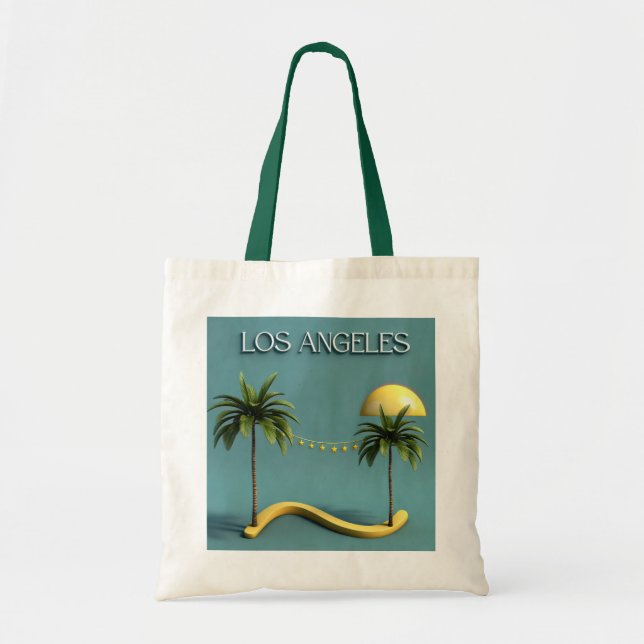 Los Angeles Palm Tree Sunset Tote Bag (Devant)