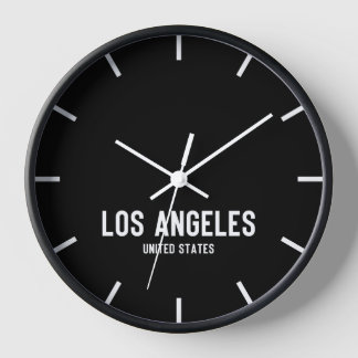 Los Angeles Time Zone Salle de presse Horloge mura