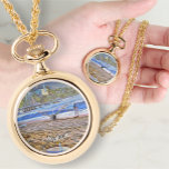 Los Muertos Beach 786 Montre Collier<br><div class="desc">Peinture Collection "Los Muertos Beach 786" Personnalisez la page du produit ou cliquez sur le bouton "Personnaliser" pour plus d'options de conception. Le design créé à partir de mon tableau "Los Muertos Beach 786" capture une scène de quai Los Muertos sur la plage de Los Muertos sous une palapa. La...</div>