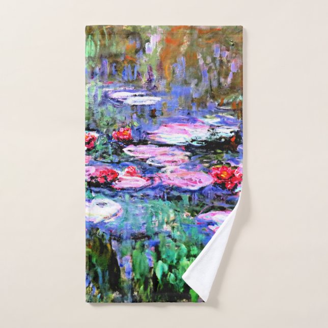 Los Nenufares par Monet (Serviette à main)