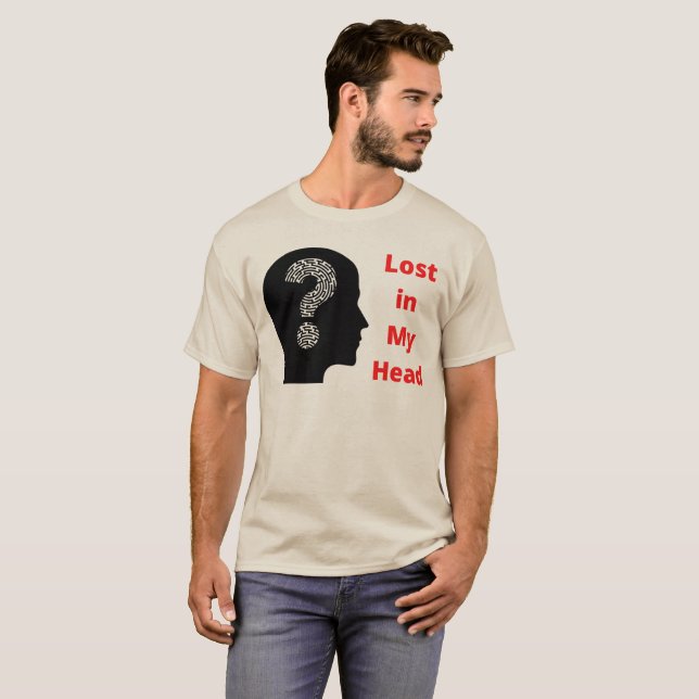 Lost in My Mind Homme's Basic T-shirt (Devant entier)
