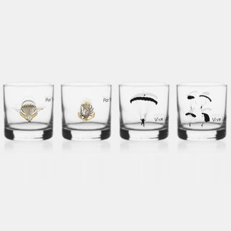 lot de 4 verres "colonial"
