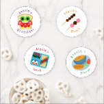 Lot De Dessous-de-verres Menu coloré : Petit-déjeuner au dîner<br><div class="desc">Le dessous de verre quatre places propose du pain avec des fruits pour le petit-déjeuner, des fraises au chocolat et un mini beigne pour le brunch. menu pour le déjeuner avec brocoli, oeuf, tomate, sandwich et saucisses, soupe, tomate, concombre et pain pour le dîner. Amusez-vous avec ces dessous de verre...</div>