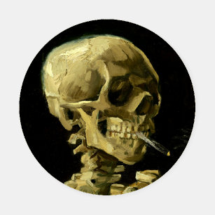 Lot De Dessous-de-verres Van Gogh Fumer du squelette