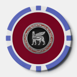 Lot De Jeton De Poker [400] Bulle à ailes babylonienne [Argent] [3D]