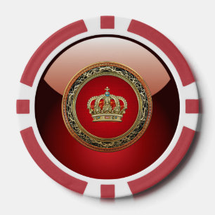 Lot De Jeton De Poker [400] Prince-Princesse King-Queen Crown [Belg.Gold