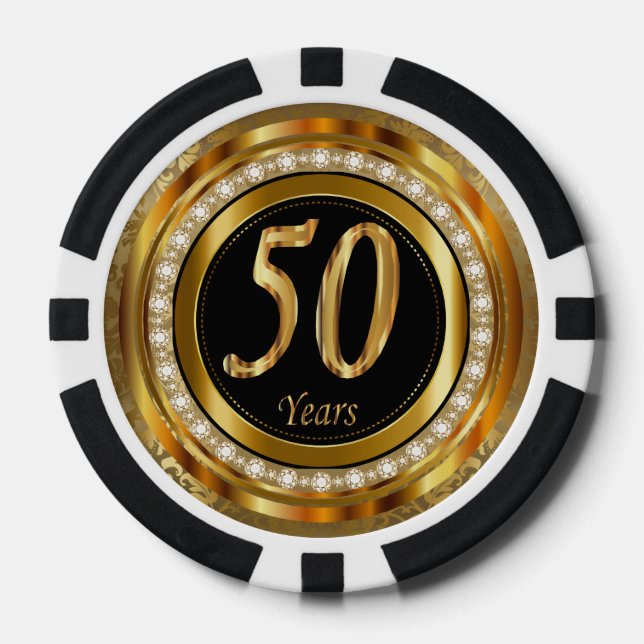 Lot De Jeton De Poker 50e anniversaire d'or (Recto)