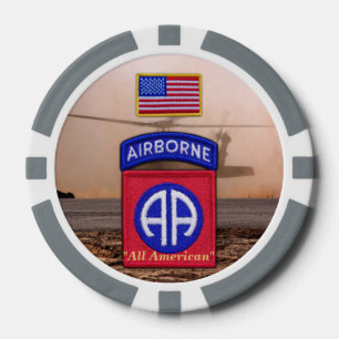 Lot De Jeton De Poker 82e régiment aéroporté du fort américain