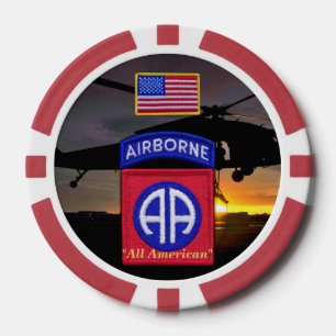 Lot De Jeton De Poker 82e régiment aéroporté du fort américain
