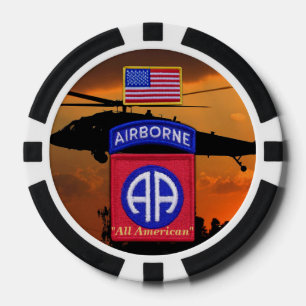 Lot De Jeton De Poker 82e régiment aéroporté du fort américain