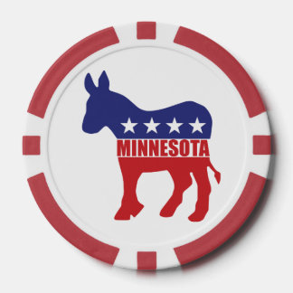 Lot De Jeton De Poker Âne démocrate du Minnesota